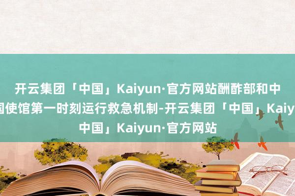 开云集团「中国」Kaiyun·官方网站酬酢部和中国驻好意思国使馆第一时刻运行救急机制-开云集团「中国」Kaiyun·官方网站