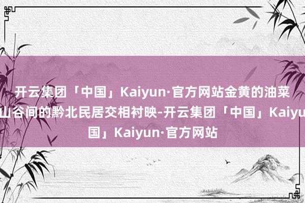 开云集团「中国」Kaiyun·官方网站金黄的油菜花与洒落在山谷间的黔北民居交相衬映-开云集团「中国」Kaiyun·官方网站